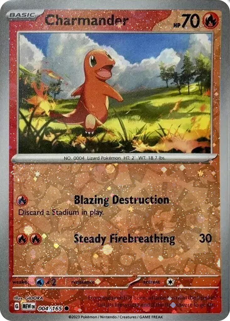 Charmander (004/165) (Cosmos Holo) (Costco Exclusive) [Miscellaneous Cards] | Shuffle n Cut Hobbies & Games