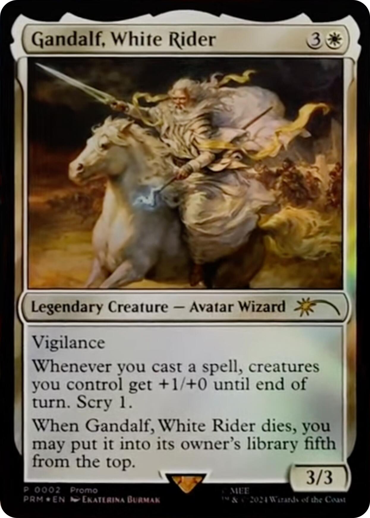 Gandalf, White Rider [Resale Promos] | Shuffle n Cut Hobbies & Games