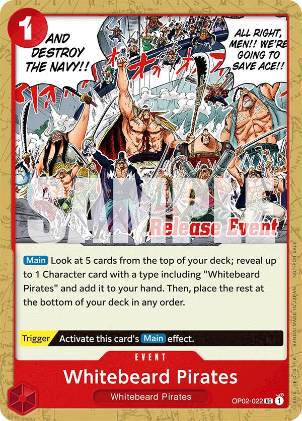 Whitebeard Pirates (ST15 - ST20 Release Event Pack) [One Piece Promotion Cards] | Shuffle n Cut Hobbies & Games