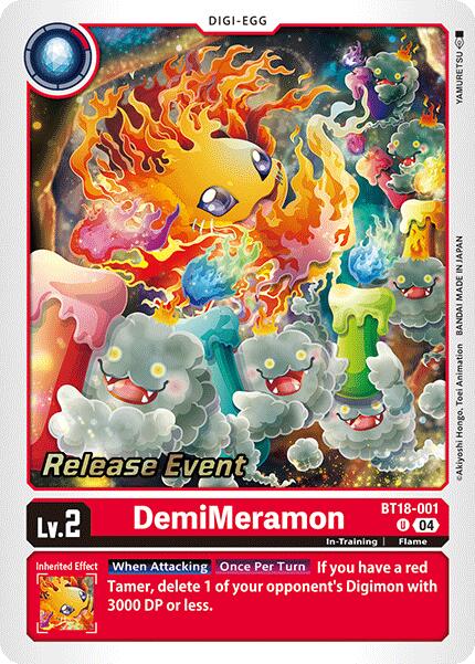 DemiMeramon [BT18-001] [Release Special Booster 2.0 Pre-Release Cards] | Shuffle n Cut Hobbies & Games