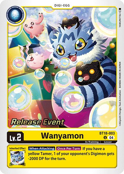 Wanyamon [BT18-003] [Release Special Booster 2.0 Pre-Release Cards] | Shuffle n Cut Hobbies & Games