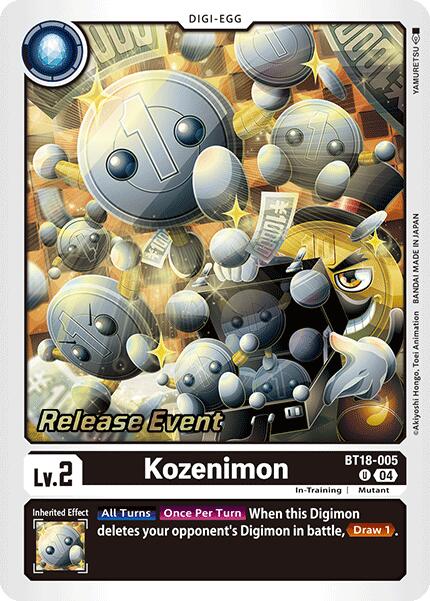 Kozenimon [BT18-005] [Release Special Booster 2.0 Pre-Release Cards] | Shuffle n Cut Hobbies & Games