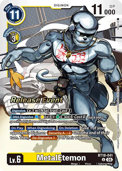 MetalEtemon [BT18-041] [Release Special Booster Ver.2.0 Pre-Release Cards] | Shuffle n Cut Hobbies & Games