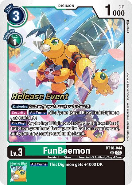 FunBeemon [BT18-044] [Release Special Booster 2.0 Pre-Release Cards] | Shuffle n Cut Hobbies & Games