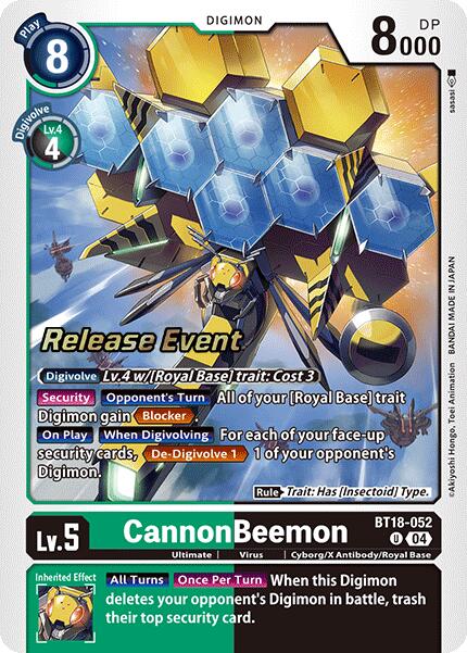 CannonBeemon [BT18-052] [Release Special Booster 2.0 Pre-Release Cards] | Shuffle n Cut Hobbies & Games