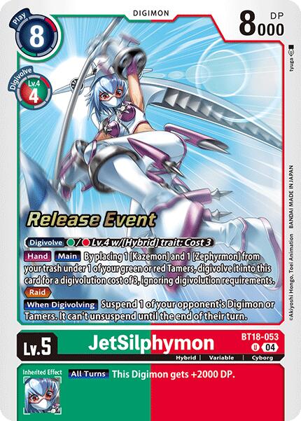 JetSilphymon [BT18-053] [Release Special Booster 2.0 Pre-Release Cards] | Shuffle n Cut Hobbies & Games