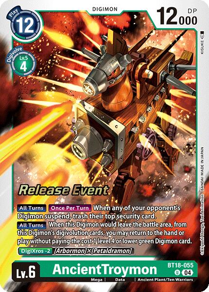 AncientTroymon [BT18-055] [Release Special Booster 2.0 Pre-Release Cards] | Shuffle n Cut Hobbies & Games