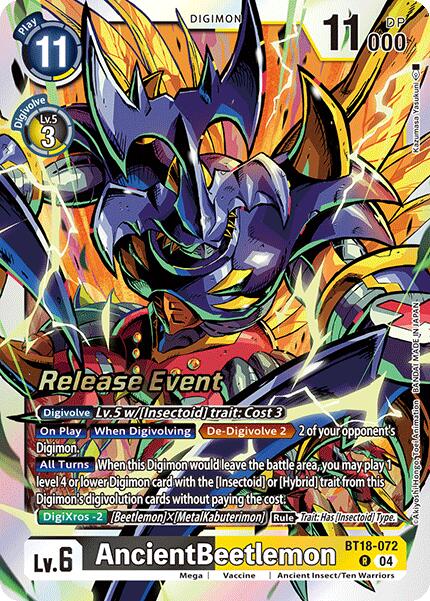 AncientBeetlemon [BT18-072] [Release Special Booster 2.0 Pre-Release Cards] | Shuffle n Cut Hobbies & Games