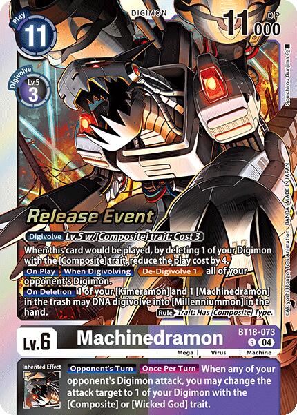 Machinedramon [BT18-073] [Release Special Booster 2.0 Pre-Release Cards] | Shuffle n Cut Hobbies & Games