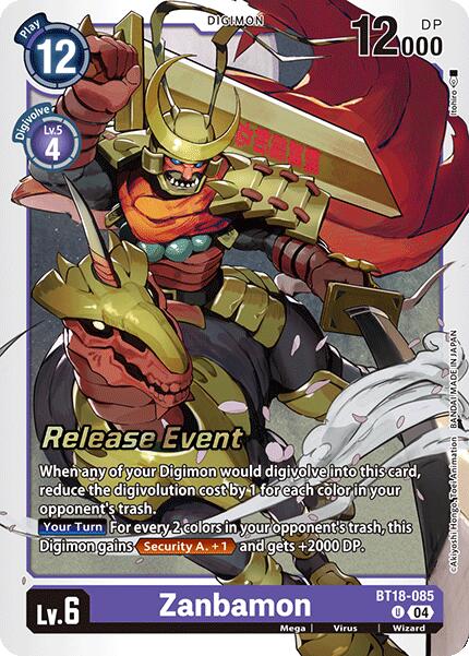 Zanbamon [BT18-085] [Release Special Booster 2.0 Pre-Release Cards] | Shuffle n Cut Hobbies & Games