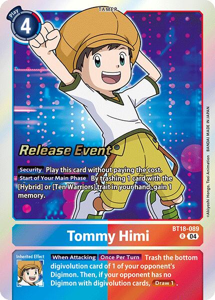 Tommy Himi [BT18-089] [Release Special Booster 2.0 Pre-Release Cards] | Shuffle n Cut Hobbies & Games