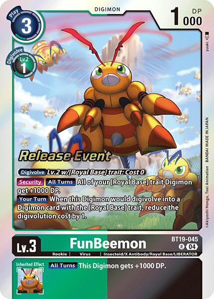 FunBeemon [BT19-045] [Release Special Booster 2.0 Pre-Release Cards] | Shuffle n Cut Hobbies & Games