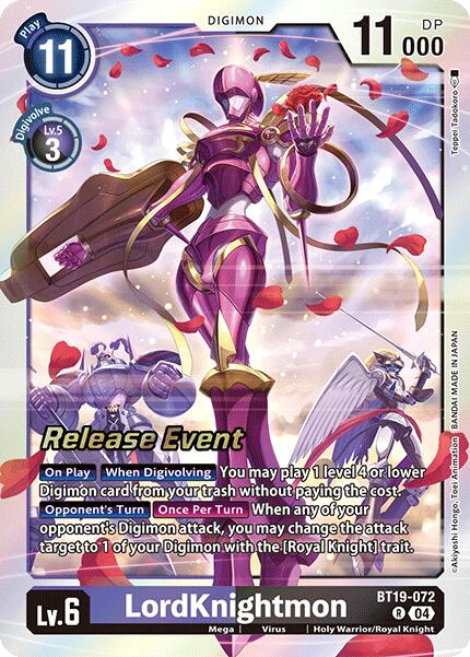 LordKnightmon [BT19-072] [Release Special Booster 2.0 Pre-Release Cards] | Shuffle n Cut Hobbies & Games