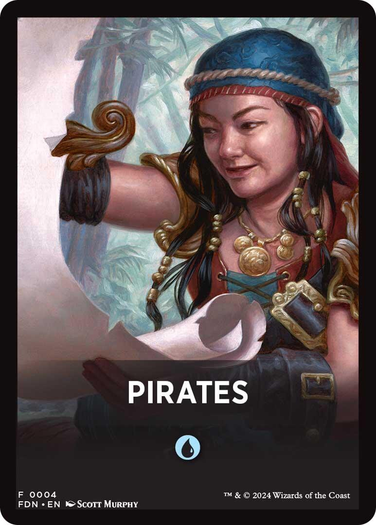 Pirates Theme Card [Foundations Tokens] | Shuffle n Cut Hobbies & Games