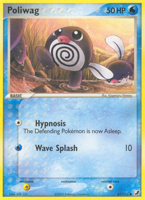 Poliwag (67/115) [EX: Unseen Forces] | Shuffle n Cut Hobbies & Games