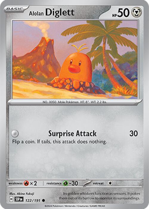 Alolan Diglett (122/191) [Scarlet & Violet: Surging Sparks] | Shuffle n Cut Hobbies & Games