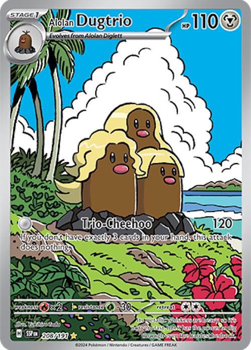 Alolan Dugtrio (208/191) [Scarlet & Violet: Surging Sparks] | Shuffle n Cut Hobbies & Games