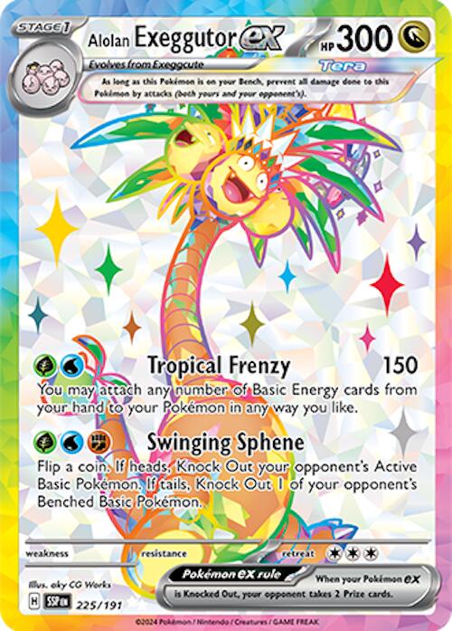 Alolan Exeggutor ex (225/191) [Scarlet & Violet: Surging Sparks] | Shuffle n Cut Hobbies & Games