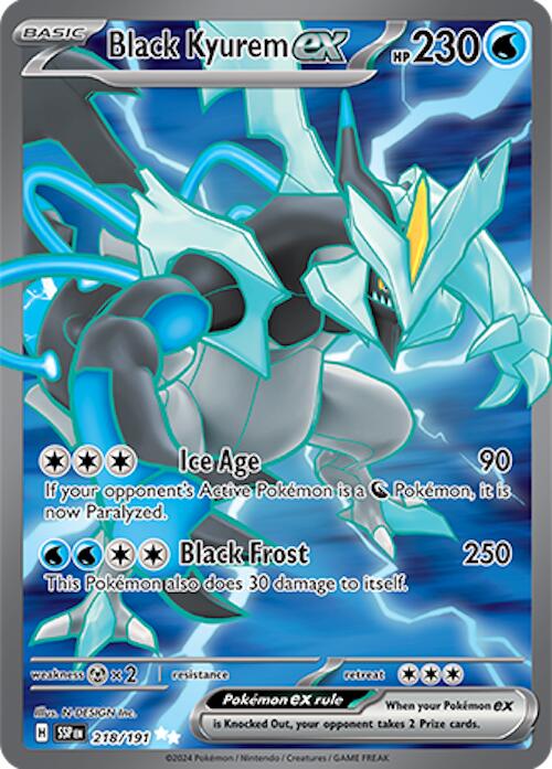 Black Kyurem ex (218/191) [Scarlet & Violet: Surging Sparks] | Shuffle n Cut Hobbies & Games