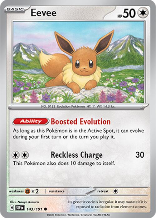 Eevee (143/191) [Scarlet & Violet: Surging Sparks] | Shuffle n Cut Hobbies & Games