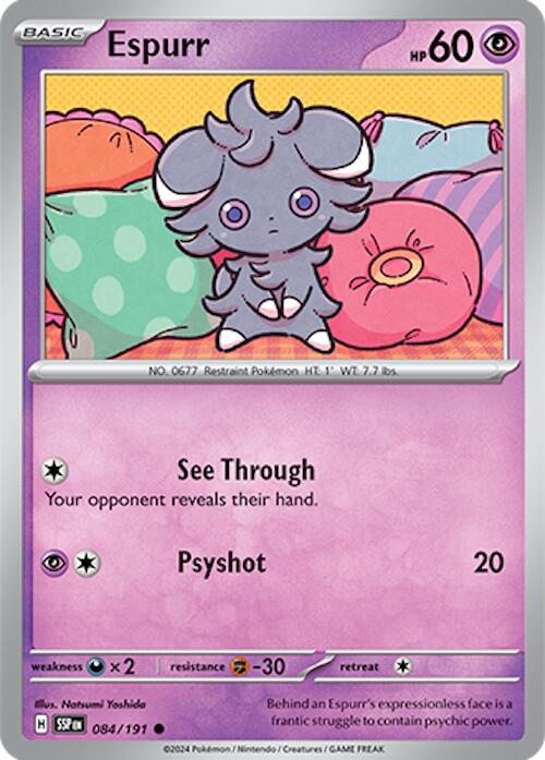 Espurr (084/191) [Scarlet & Violet: Surging Sparks] | Shuffle n Cut Hobbies & Games