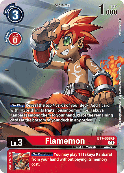 Flamemon [BT7-008] (Alternate Art) [Next Adventure] | Shuffle n Cut Hobbies & Games