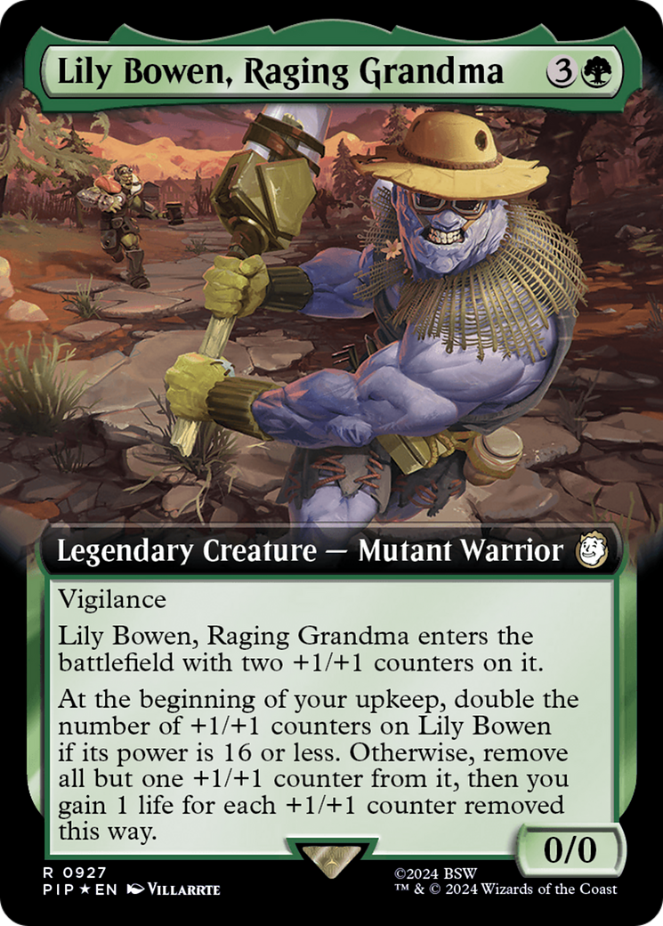 Lily Bowen, Raging Grandma (Extended Art) (Surge Foil) [Fallout] | Shuffle n Cut Hobbies & Games