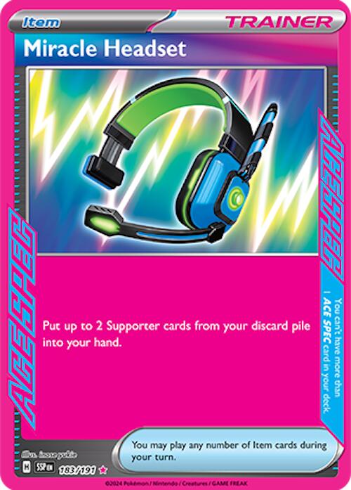 Miracle Headset (183/191) [Scarlet & Violet: Surging Sparks] | Shuffle n Cut Hobbies & Games