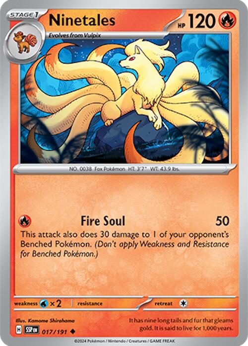 Ninetales (017/191) [Scarlet & Violet: Surging Sparks] | Shuffle n Cut Hobbies & Games