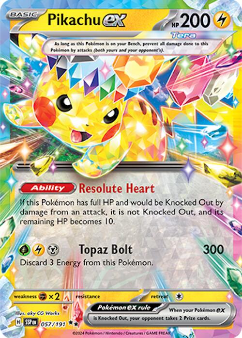 Pikachu ex (057/191) [Scarlet & Violet: Surging Sparks] | Shuffle n Cut Hobbies & Games