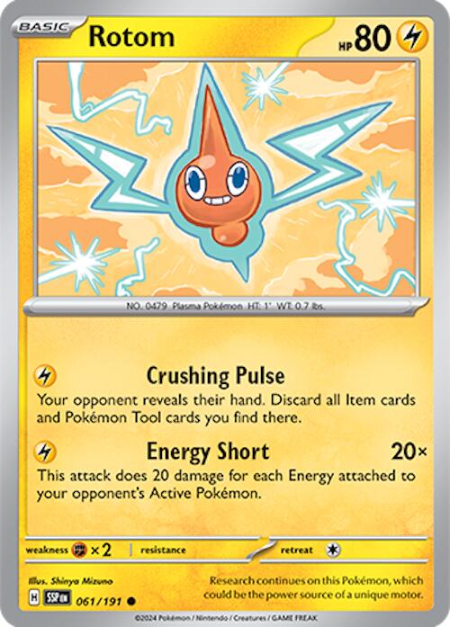 Rotom (061/191) [Scarlet & Violet: Surging Sparks] | Shuffle n Cut Hobbies & Games