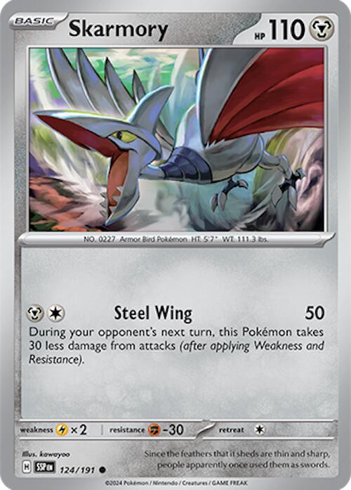 Skarmory (124/191) [Scarlet & Violet: Surging Sparks] | Shuffle n Cut Hobbies & Games