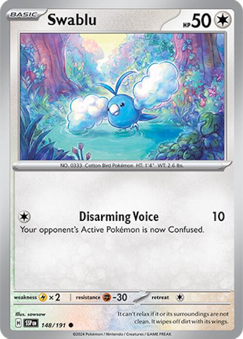 Swablu (148/191) [Scarlet & Violet: Surging Sparks] | Shuffle n Cut Hobbies & Games