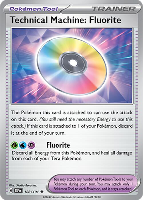 Technical Machine: Fluorite (188/191) [Scarlet & Violet: Surging Sparks] | Shuffle n Cut Hobbies & Games