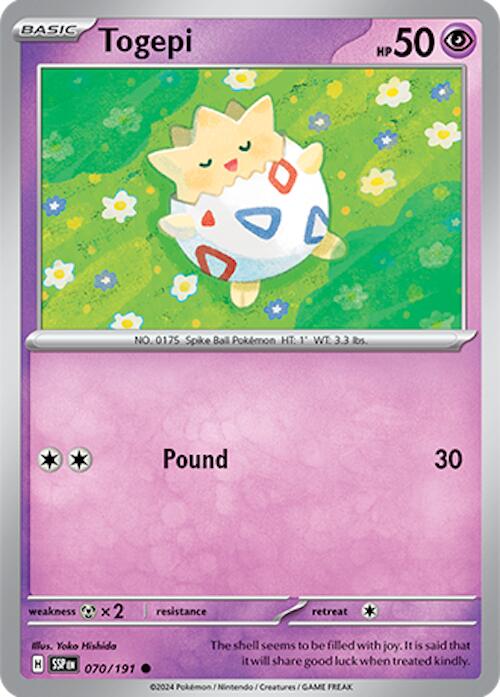 Togepi (070/191) [Scarlet & Violet: Surging Sparks] | Shuffle n Cut Hobbies & Games