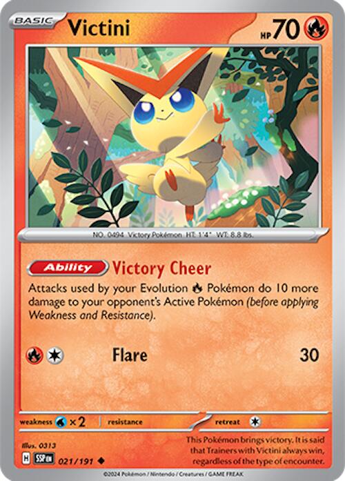 Victini (021/191) [Scarlet & Violet: Surging Sparks] | Shuffle n Cut Hobbies & Games