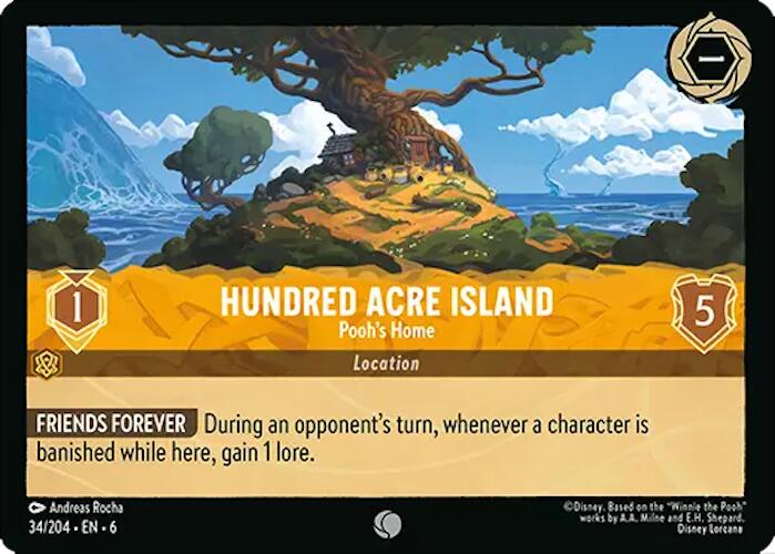 Hundred Acre Island - Pooh's Home (34/204) [Azurite Sea] | Shuffle n Cut Hobbies & Games