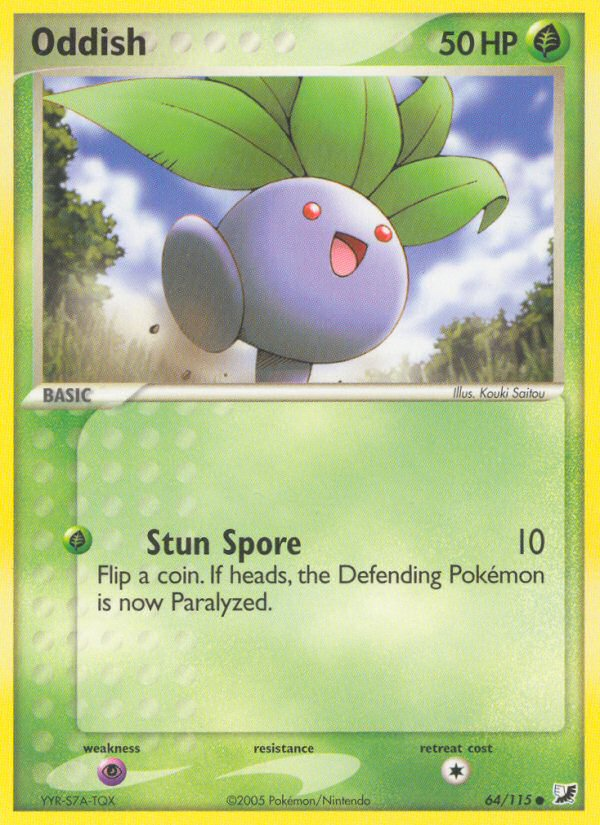 Oddish (64/115) [EX: Unseen Forces] | Shuffle n Cut Hobbies & Games