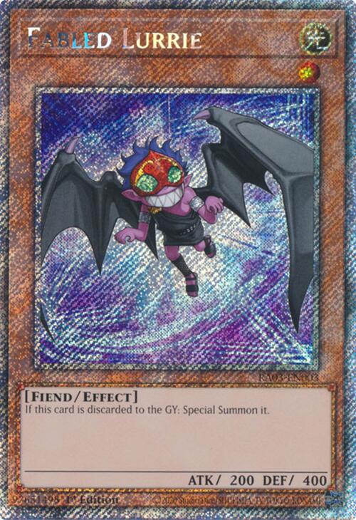 Fabled Lurrie (Platinum Secret Rare) [RA03-EN003] Platinum Secret Rare | Shuffle n Cut Hobbies & Games