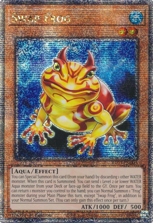 Swap Frog (Quarter Century Secret Rare) [RA03-EN005] Quarter Century Secret Rare | Shuffle n Cut Hobbies & Games