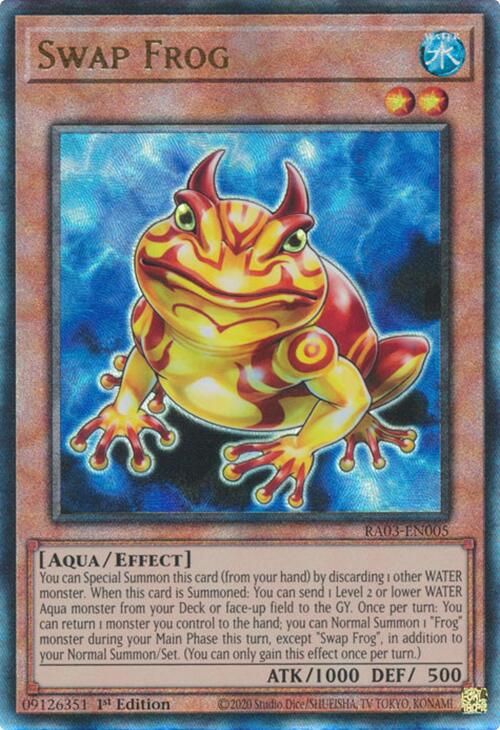 Swap Frog (UTR) [RA03-EN005] Prismatic Ultimate Rare | Shuffle n Cut Hobbies & Games