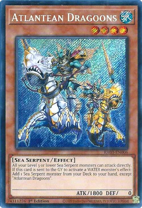 Atlantean Dragoons (Secret Rare) [RA03-EN006] Secret Rare | Shuffle n Cut Hobbies & Games