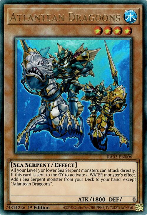 Atlantean Dragoons (UTR) [RA03-EN006] Prismatic Ultimate Rare | Shuffle n Cut Hobbies & Games