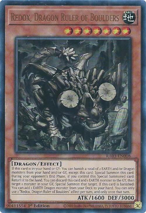 Redox, Dragon Ruler of Boulders (UR) [RA03-EN008] Ultra Rare | Shuffle n Cut Hobbies & Games