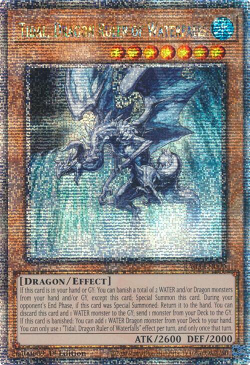 Tidal, Dragon Ruler of Waterfalls (Quarter Century Secret Rare) [RA03-EN009] Quarter Century Secret Rare | Shuffle n Cut Hobbies & Games