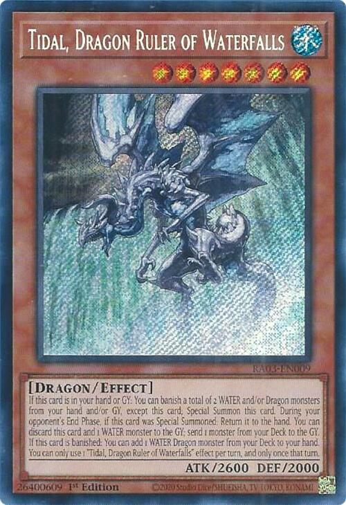 Tidal, Dragon Ruler of Waterfalls (Secret Rare) [RA03-EN009] Secret Rare | Shuffle n Cut Hobbies & Games