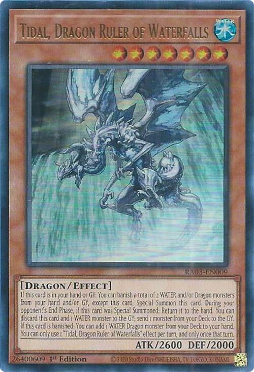 Tidal, Dragon Ruler of Waterfalls (UR) [RA03-EN009] Ultra Rare | Shuffle n Cut Hobbies & Games