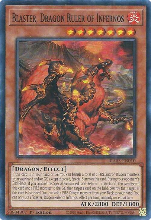 Blaster, Dragon Ruler of Infernos [RA03-EN010] Super Rare | Shuffle n Cut Hobbies & Games