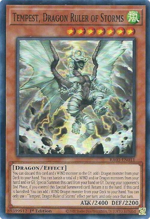 Tempest, Dragon Ruler of Storms [RA03-EN011] Super Rare | Shuffle n Cut Hobbies & Games