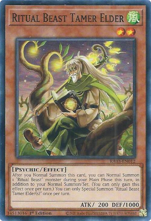 Ritual Beast Tamer Elder [RA03-EN012] Super Rare | Shuffle n Cut Hobbies & Games